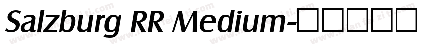 Salzburg RR Medium字体转换